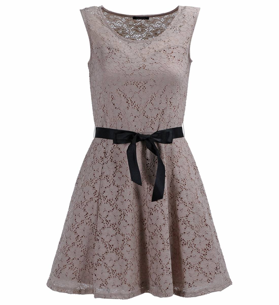 Robe dentelle fleurie - morgan - beige