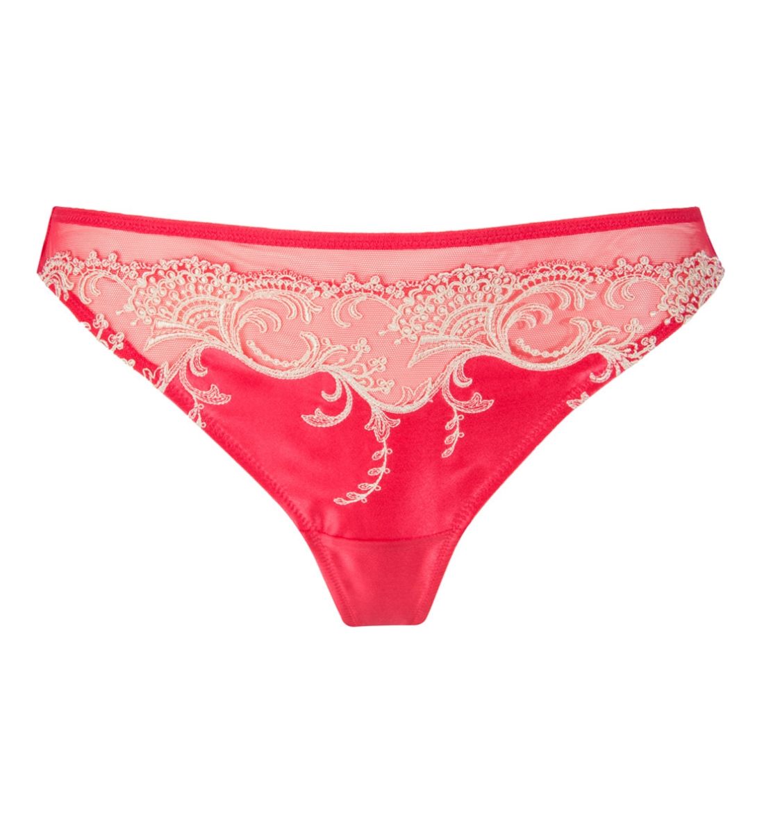 String Blanc Brodé Lise Charmel - Taille M (F 2/Eur 40/US M), Neuf Avec étiquettes