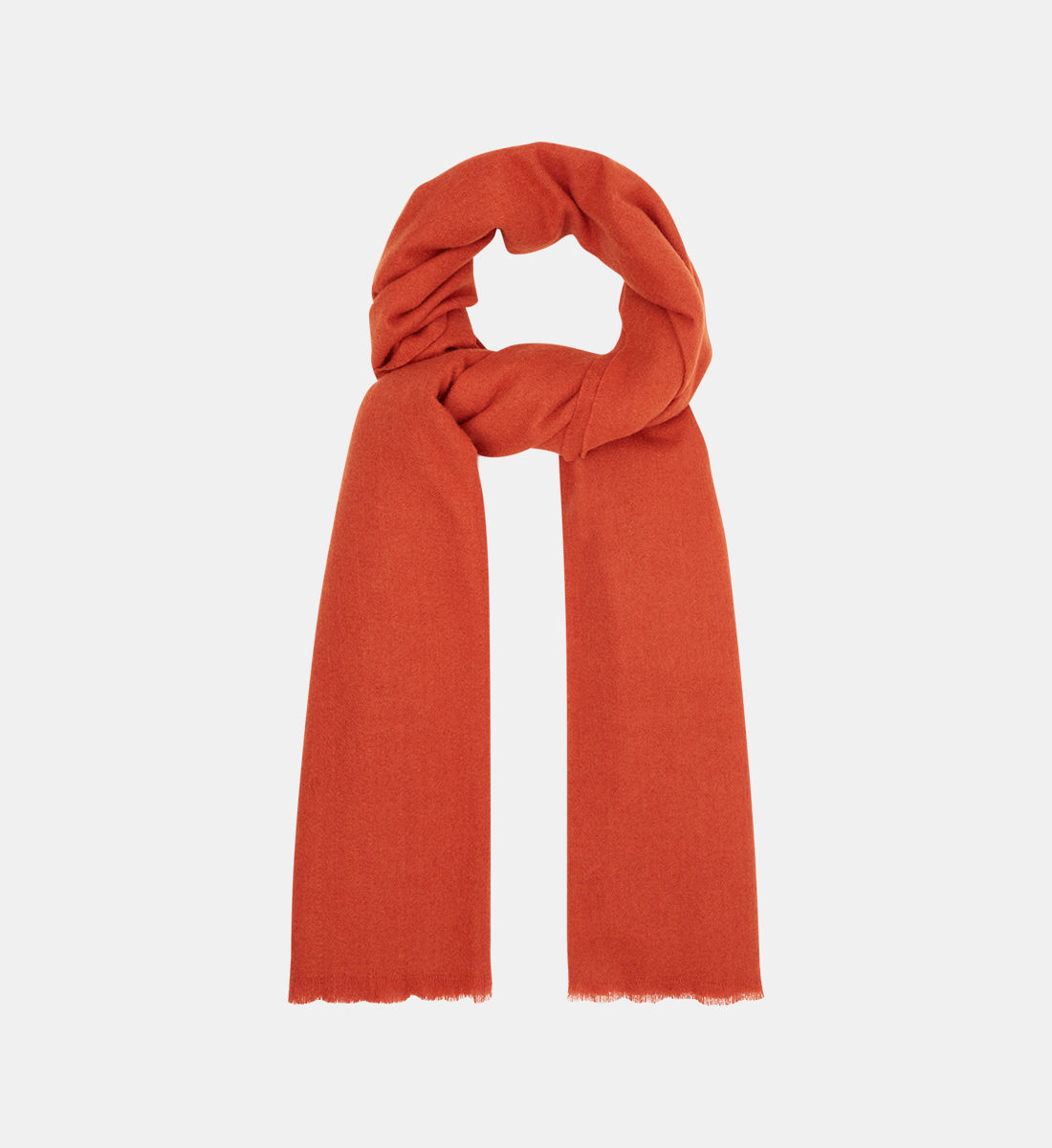 Grande écharpe J.Crew 100% Laine - Orange, 75 X 28 Pouces - Neuf, Article De Vitrine
