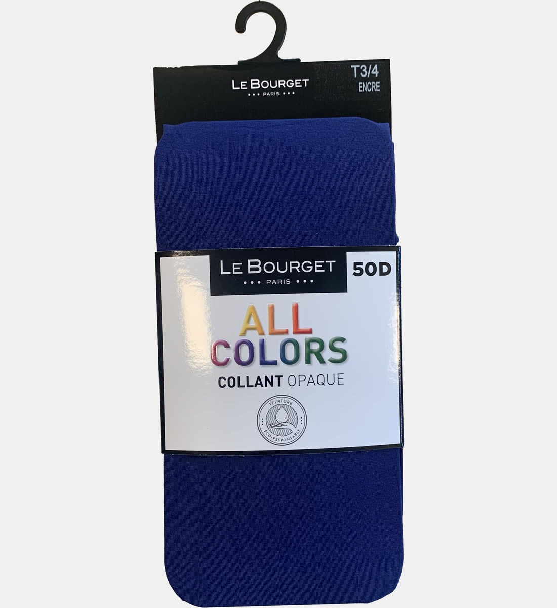 Lot De 4 Collants D'hiver Opaques 50 Deniers - Couleurs Variées - Taille 38-40 (3/4) - Marque Le Bourget