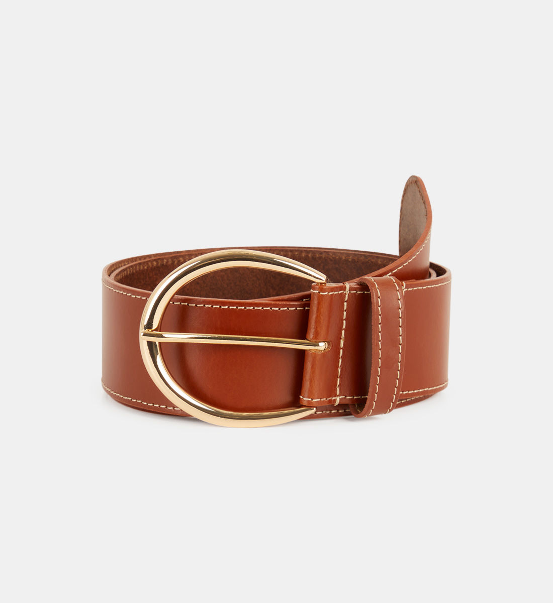 Ceinture Femme Gap En Cuir Métallisé - Taille S, Cuir De Vache Fendu, Occasion En Très Bon état