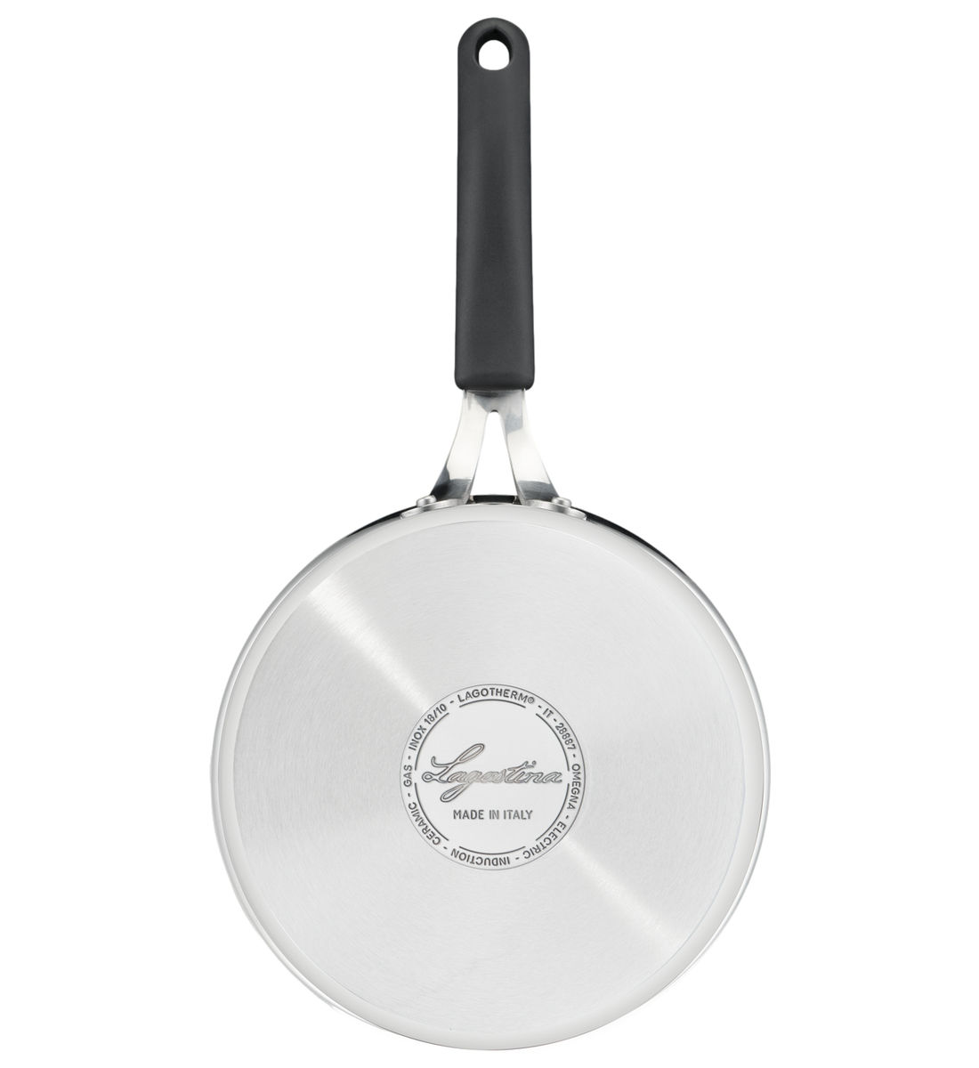 Lagostina Tempra Acier Casserole et Couvercle, Pot 20 cm en Acier Inoxydable 18/10 + Couvercle en Verre, avec Fond Lagotherm et Manches en Silicone Lagostina Tempra Acier Casserole et Couvercle, Pot 20 cm en Acier Inoxydable 18/10 + Couvercle en Verre, avec Fond Lagotherm et Manches en Silicone