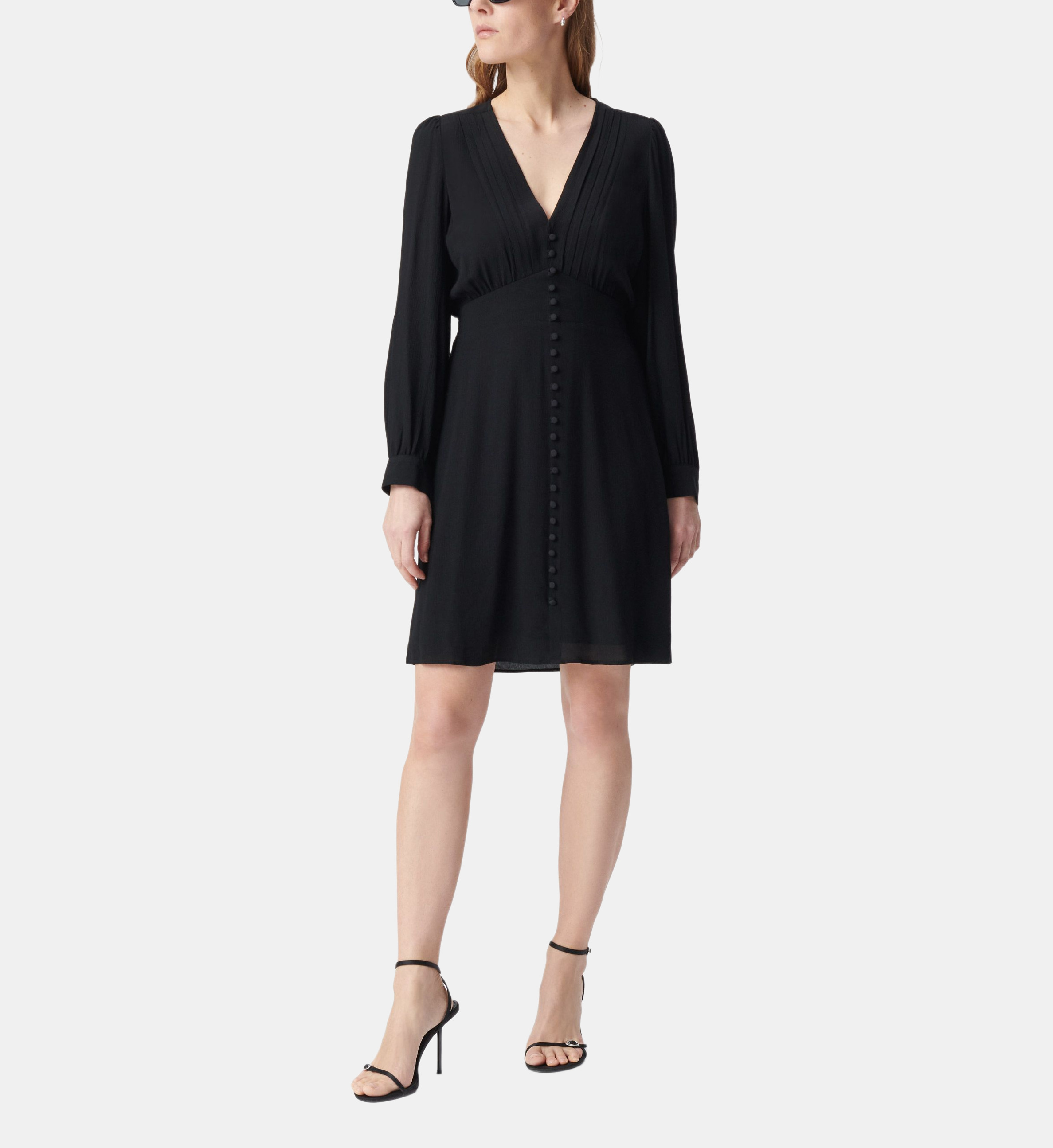 Robe Noire Femme GOOD LOOK - Taille M - Coupe Droite - Manches Courtes - Neuve Sans étiquette