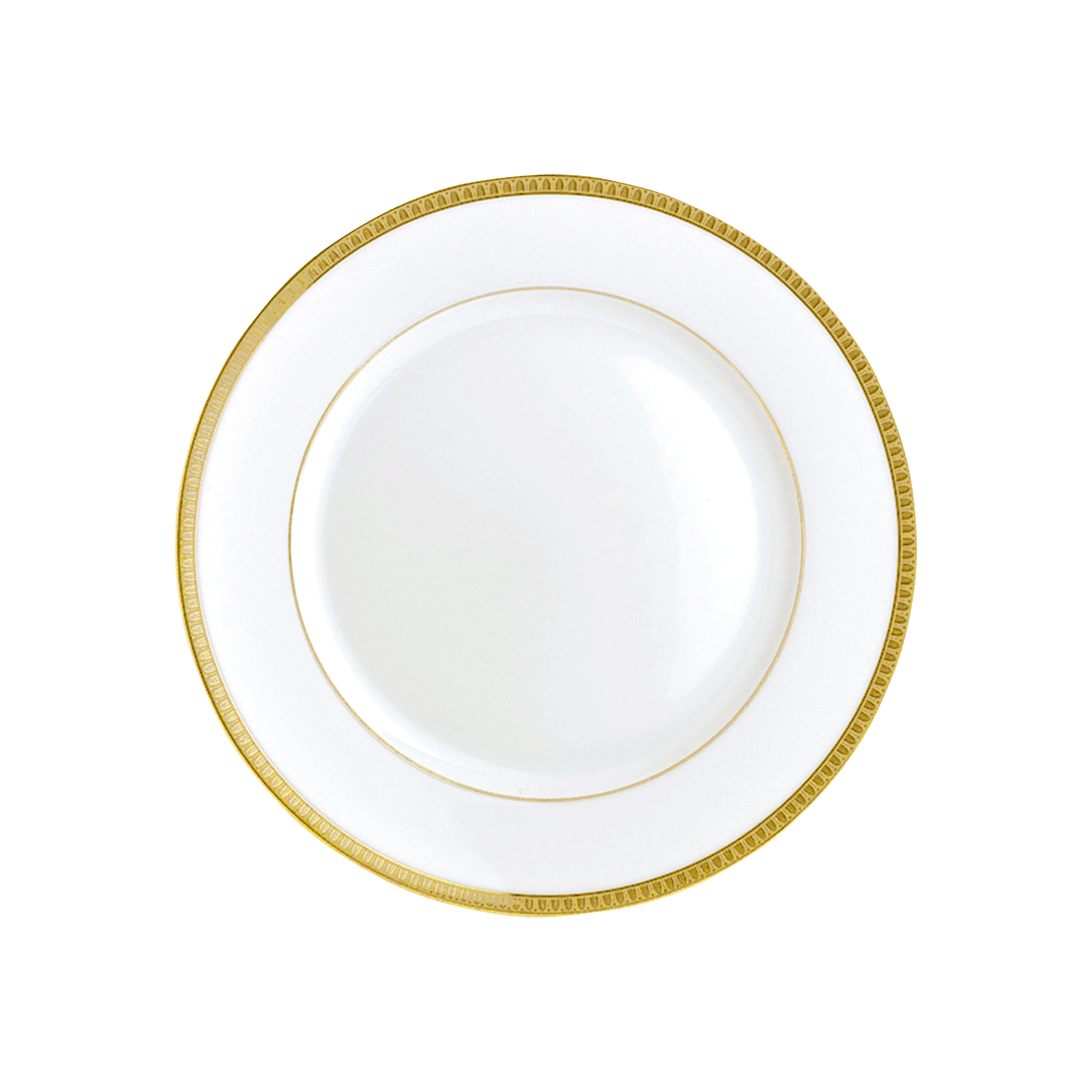 Médard de Noblat - Assiette creuse - D22.2 cm - Sania - Porcelaine de Limoges - Lot de 6 - Blanc