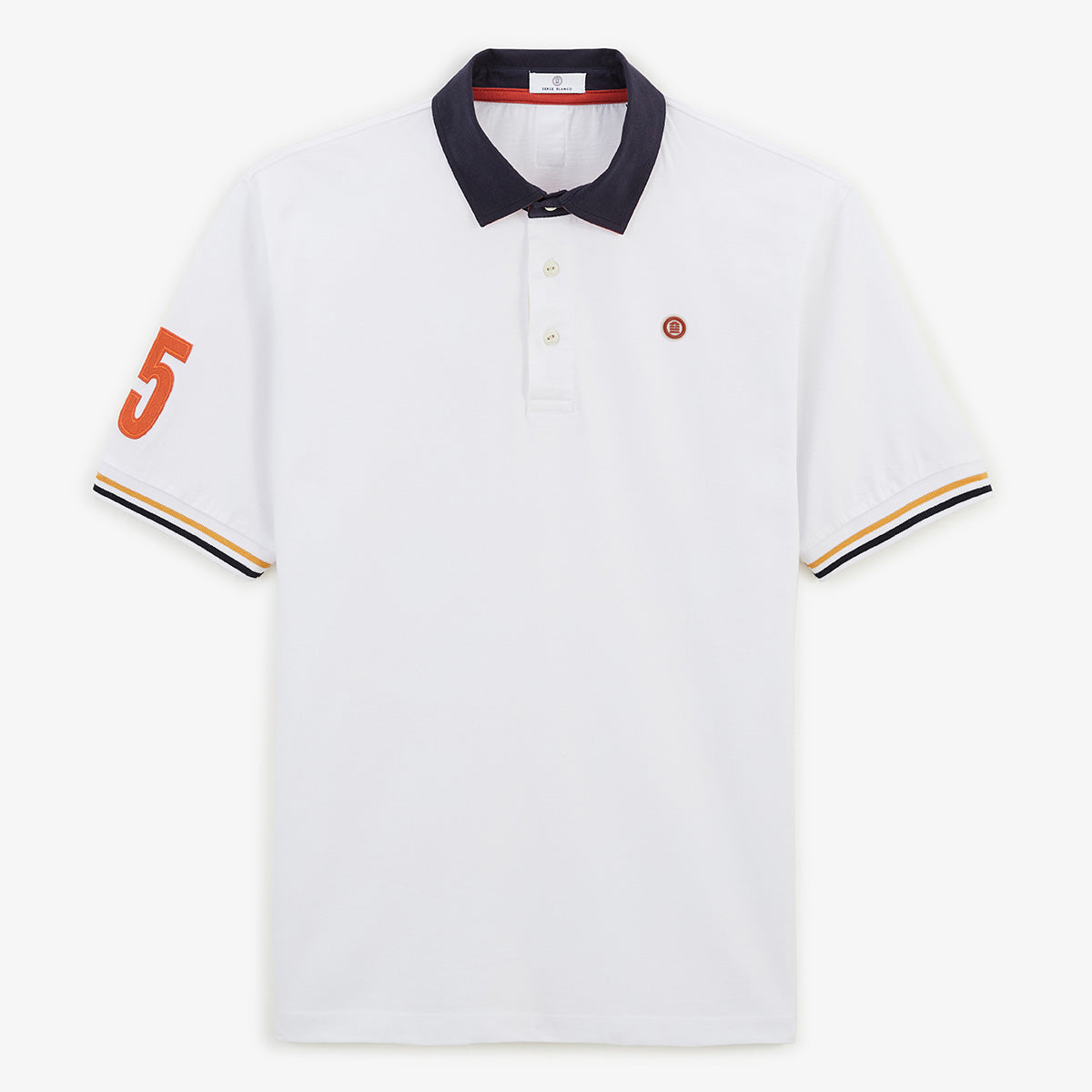 Chemise Serge Blanco Coton Blanc Taille M 38/40 – Manches Courtes, Broderie 15, Occasion Très Bon état