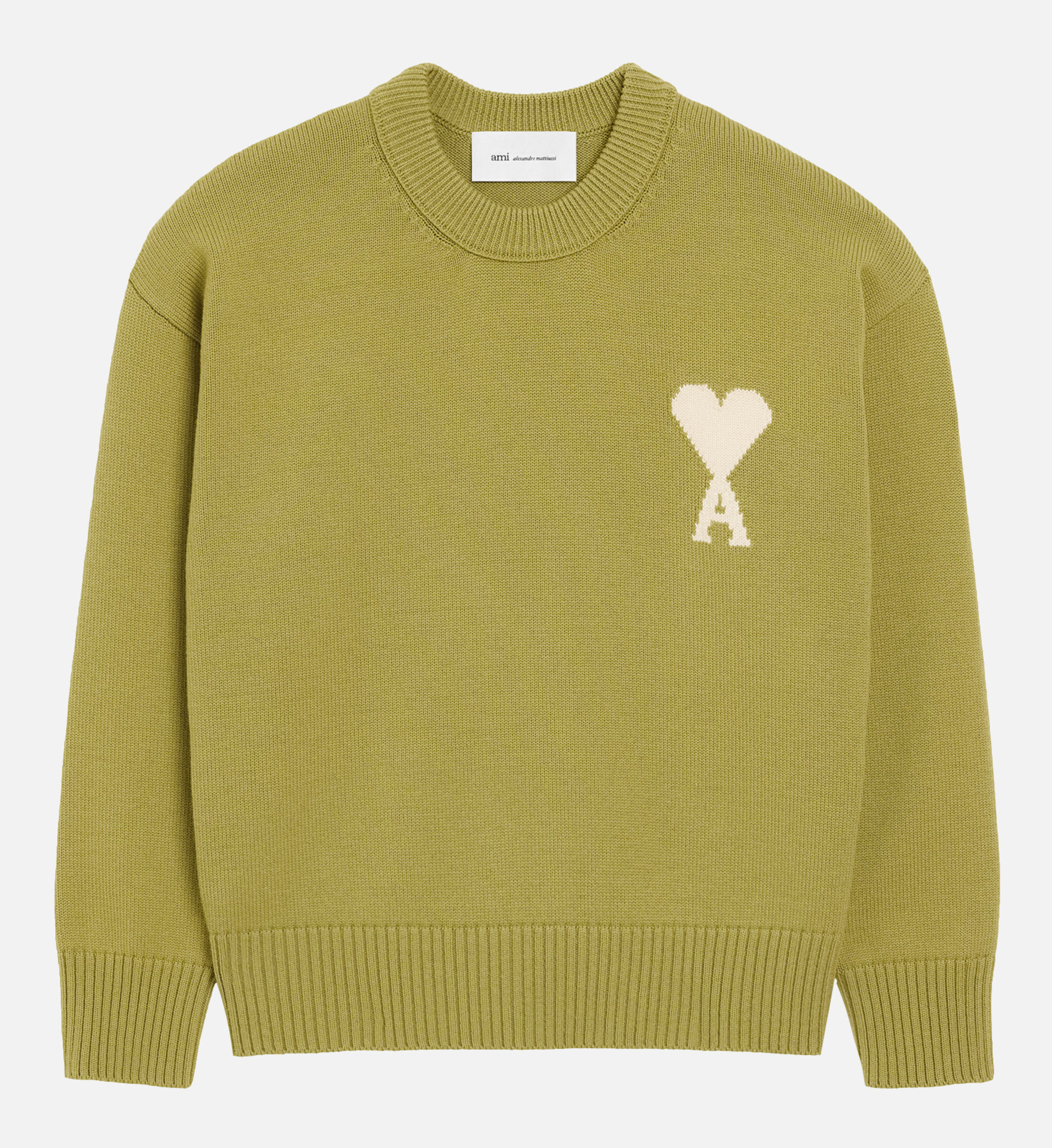 Pull AMI Paris En Laine Blanche Taille M - Neuf Avec étiquettes, Style Polaire Confortable