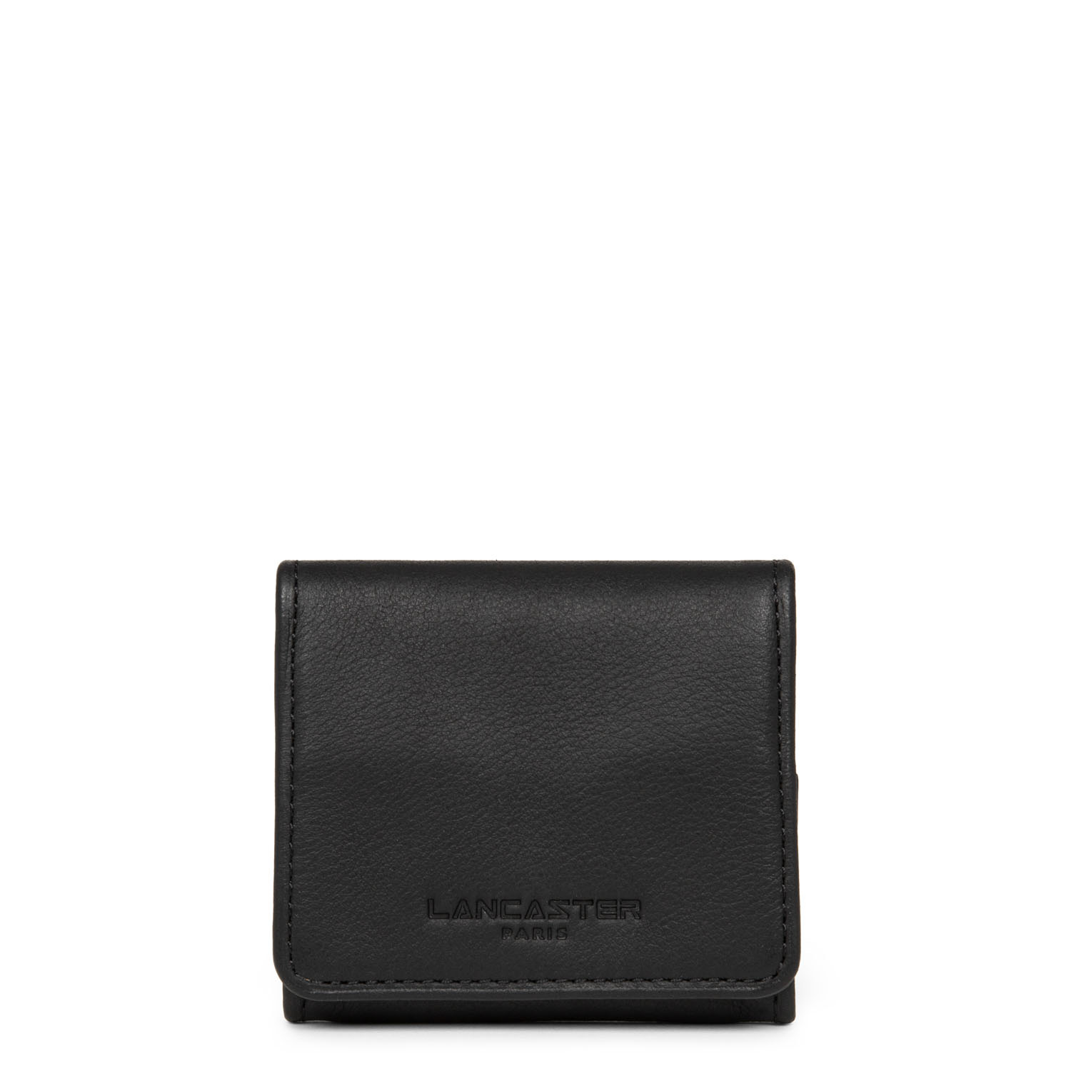 Portefeuille-porte-monnaie Lancaster Paris Vintage - Cuir Et Toile, Gris, Occasion