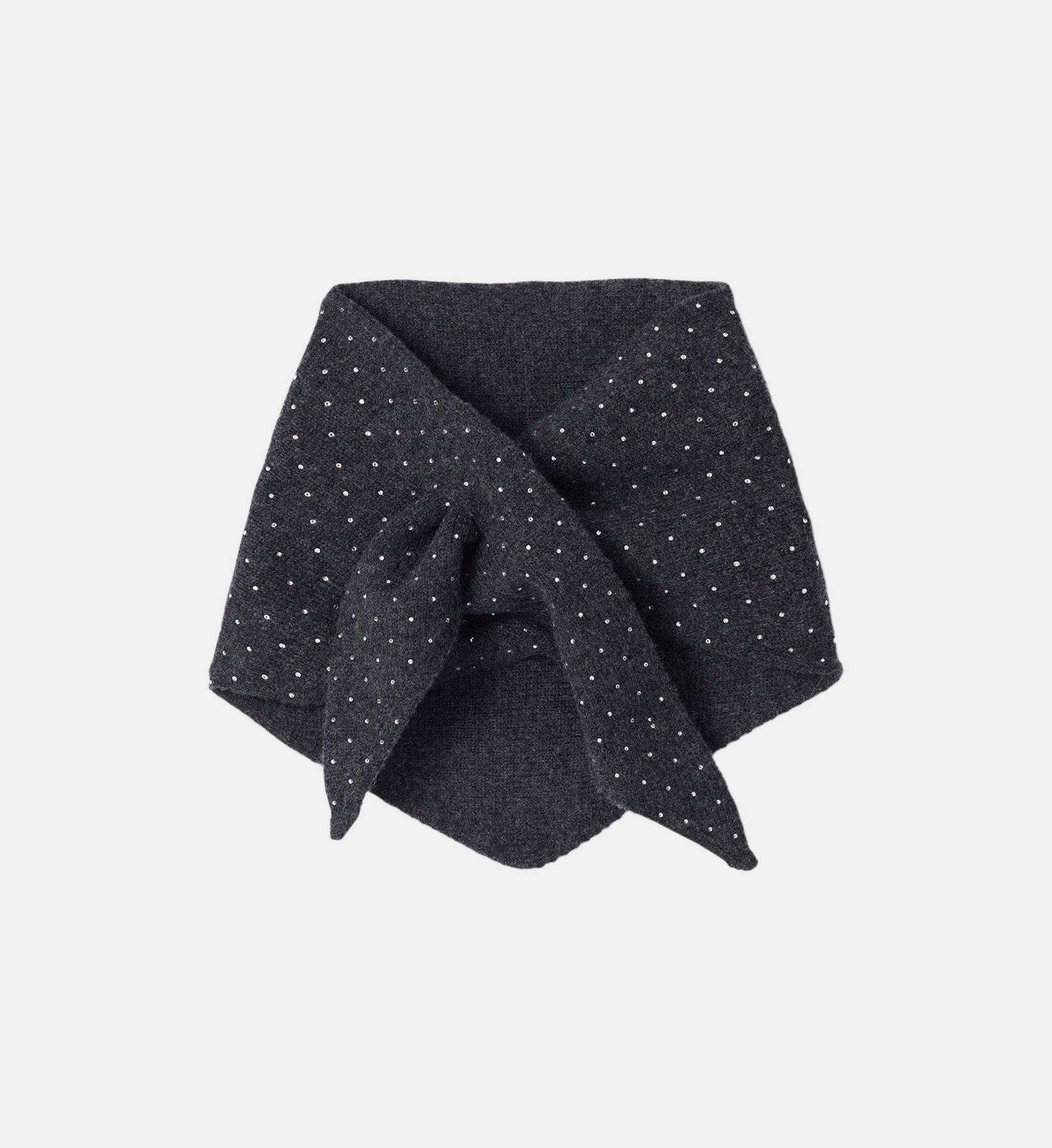 Grand Foulard Galerie Lafayette Accessoires - Bleu Gris Argenté - Viscose & Lurex - 50x250cm - Quasi Neuf