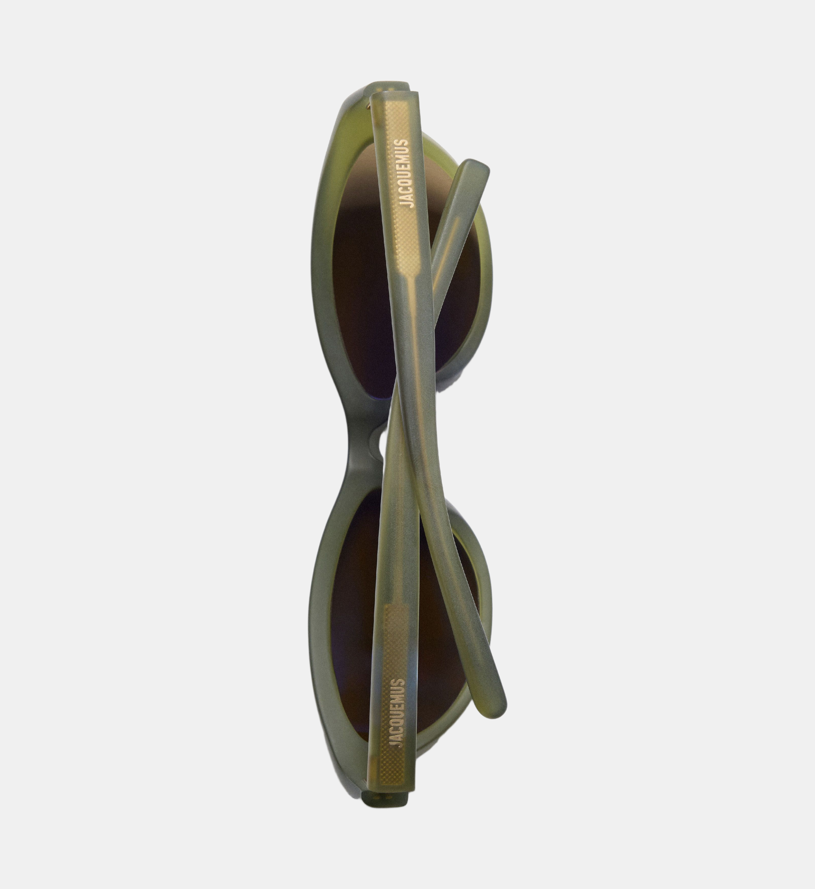 Les Lunettes Curvo Dark green mat - Jacquemus | Galeries Lafayette