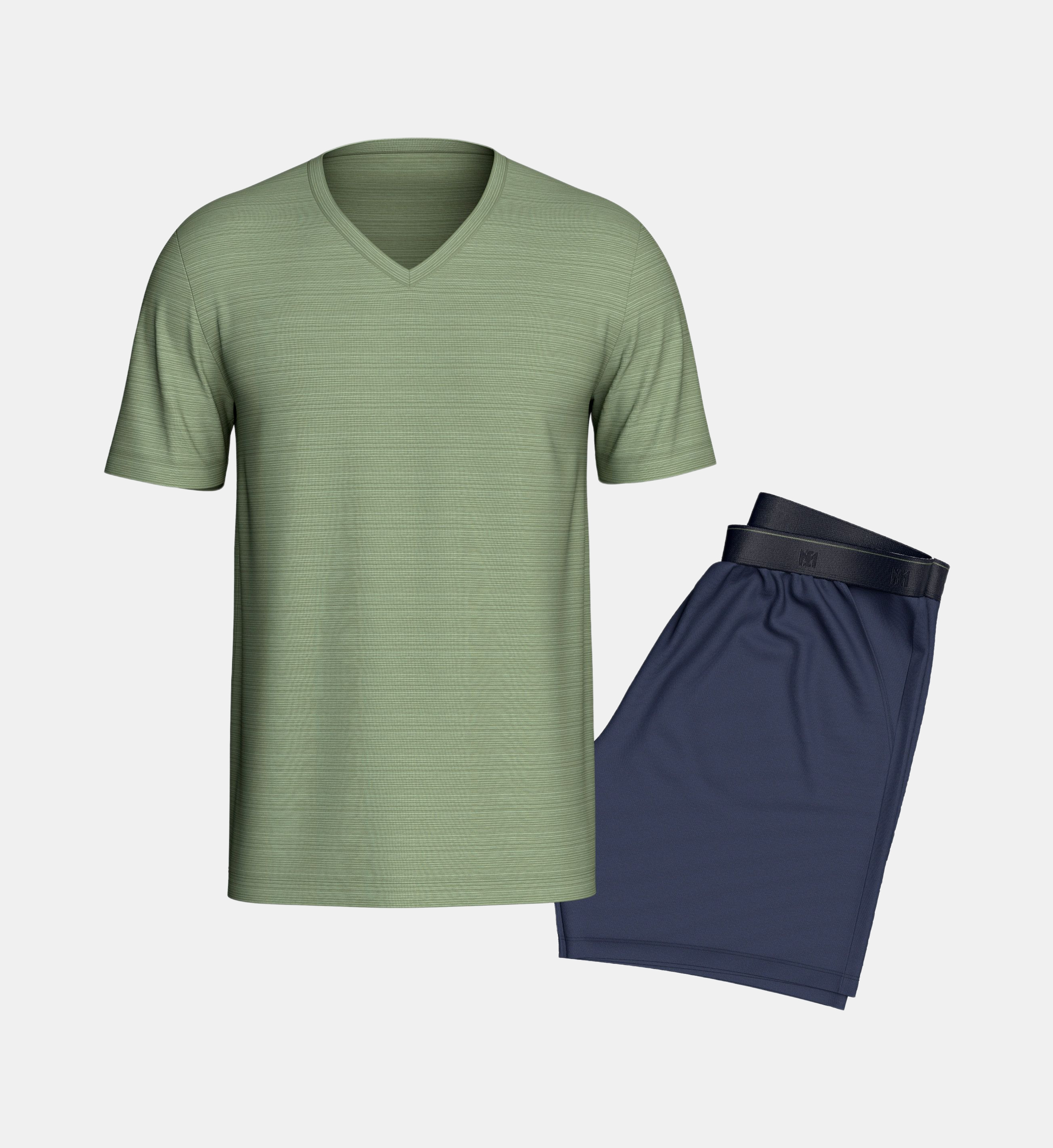 IMPETUS Pyjama Long Travel Spécial Voyage Homme - Lyocell Bleu Nuit