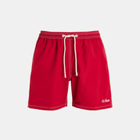 Short de bain rouge pour homme