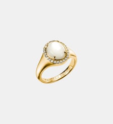 Bague halo avec nacre et zirconia Thomas Sabo