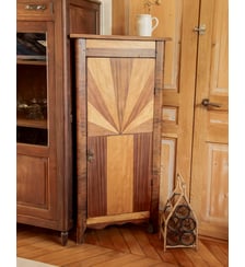 Armoire encoignure en bois marqueté Magda N°732 - Produit chiné Debongout