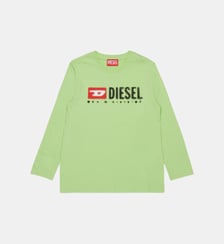 T-shirt en jersey à manches longues avec logo Diesel Denim Division Diesel Kids