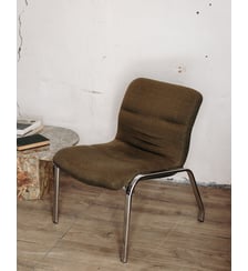 Fauteuil kaki Jakob N°252- Produit chiné Debongout
