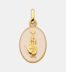 Médaille Cœur sur la Main - Rose Poudré - Marin Montagut X Arthus Bertrand Arthus Bertrand