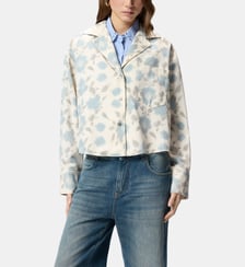 Chemise boxy légère à imprimé floral Pinko