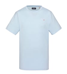 T-shirt brodé gris chiné Schott