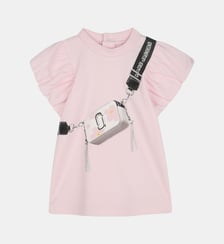 Robe manches courtes en coton Marc Jacobs Kids