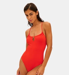 Maillot de bain 1 pièce sans armature - Orange Grenadier Simone Pérèle