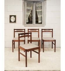 Lot de 4 chaises grises Alma N°1975- Produit chiné Debongout