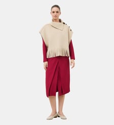 Poncho hofrany - Motif uni Caroll