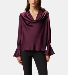 Blouse fluide en satin Pinko