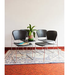 Lot de 4 chaises Perry en chrome Alma N°2087 - Produit chiné Debongout