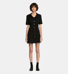 Robe courte à col marin Sandro