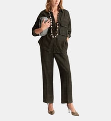 Pantalon willow en velours milleraies façonné Momonì