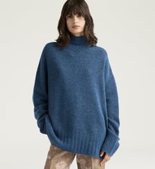 Tricot corgis en laine effet sweat-shirt Momonì