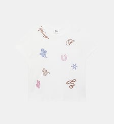 T-shirt manches courtes col rond imprimé broderie TAIGO La Petite Etoile