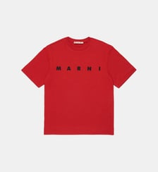 T-shirt en jersey avec logo Marni
