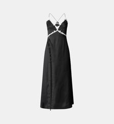 Robe longue avec insertions en dentelle Pinko