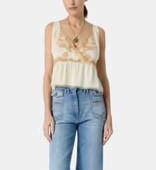 Top court à broderies - CELISA Gerard Darel