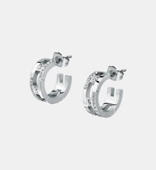 Boucles D'Oreilles en acier,cristaux, T-LOGO Trussardi