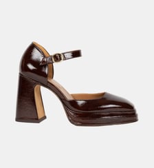 Babies Michelle Cuir Verni Froissé Bobbies