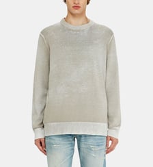 Pull avec impression inversée décolorée Diesel
