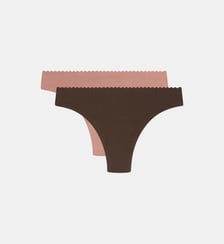 Lot de 2 tangas coton Body Touch Easy Dim