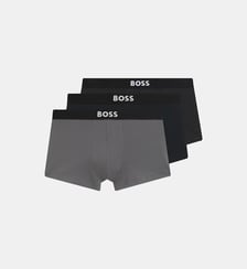 Lot de trois boxers courts en coton stretch BOSS