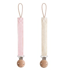 Lot de 2 attaches-sucettes en lin Mushie