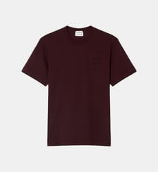 T-shirt coton marquage embossé Lacoste