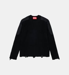 Pull ras-du-cou en maille côtelée Diesel Kids