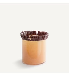 Vase en verre coupé au ciseau H18,5 cm AM.PM