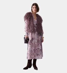 Robe midi en twill imprimé Liu Jo