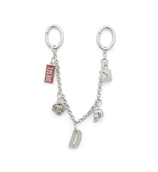Chaîne en métal avec pendentifs iconiques Diesel
