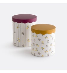 Lot de 2 boîtes gigognes rondes à couvercle La Redoute Interieurs