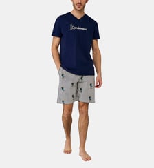Pyjashort en jersey de coton léger - Randormeur Arthur
