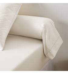 Taie de traversin unie en satin de coton, 153 fils La Redoute Interieurs