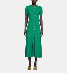Robe longue en maille Sandro